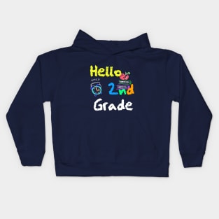 Second Grade Team Happy First day of School 2nd Grader Teacher Gift Kids Hoodie